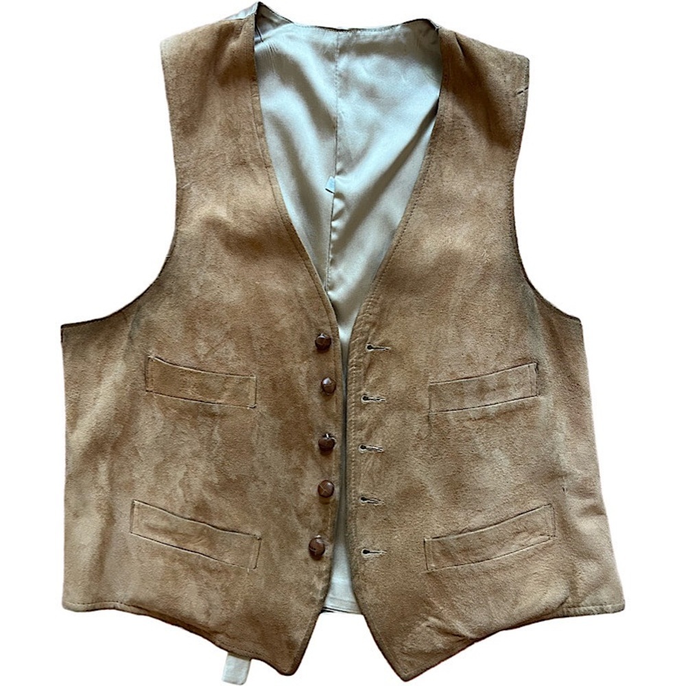 Vintage Men’s Suede Vest Sz 46